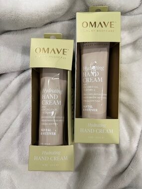 OMAVE LUXURY BODYCARE - Hydrating Hand Cream, Santal & Vetiver (Pack of 2)